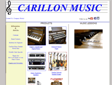 Tablet Screenshot of carillonmusic.com